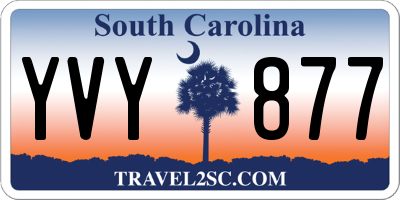 SC license plate YVY877