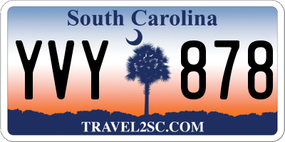 SC license plate YVY878