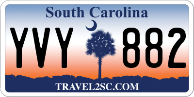 SC license plate YVY882