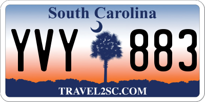 SC license plate YVY883