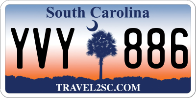SC license plate YVY886