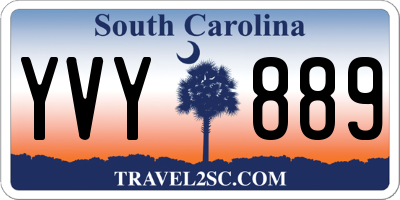 SC license plate YVY889