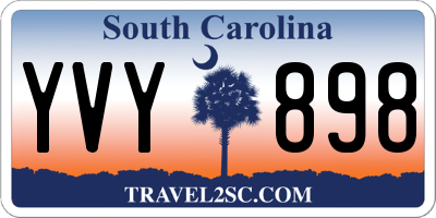 SC license plate YVY898
