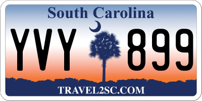 SC license plate YVY899
