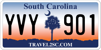 SC license plate YVY901