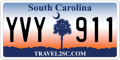 SC license plate YVY911