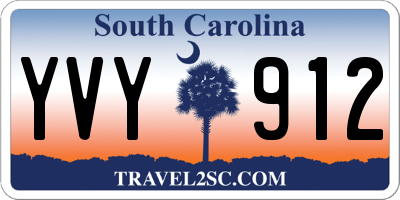 SC license plate YVY912
