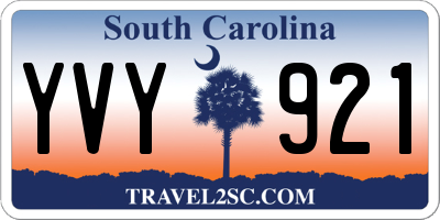SC license plate YVY921