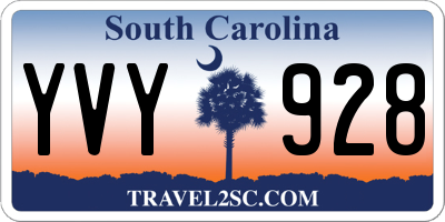 SC license plate YVY928