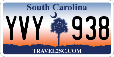 SC license plate YVY938