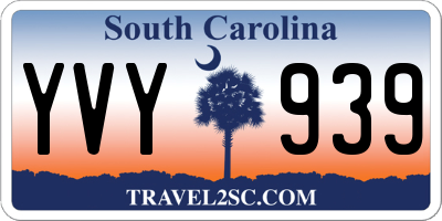 SC license plate YVY939