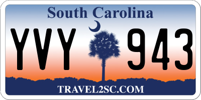 SC license plate YVY943