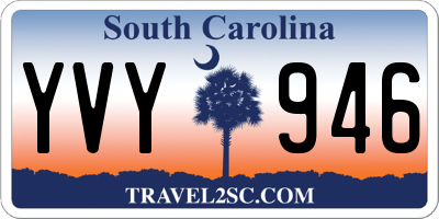 SC license plate YVY946