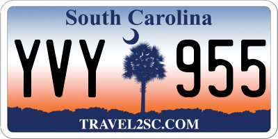 SC license plate YVY955