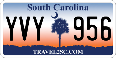 SC license plate YVY956