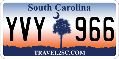 SC license plate YVY966