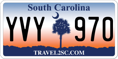 SC license plate YVY970