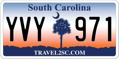 SC license plate YVY971