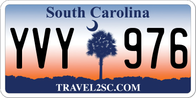 SC license plate YVY976