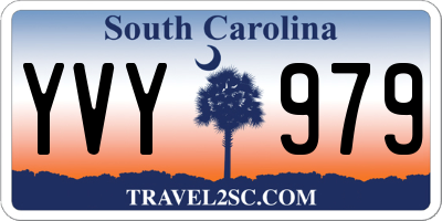 SC license plate YVY979