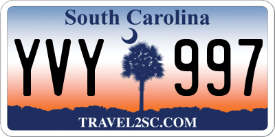 SC license plate YVY997
