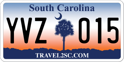 SC license plate YVZ015