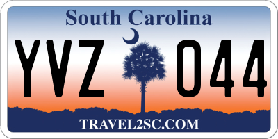 SC license plate YVZ044
