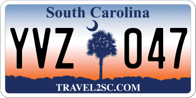 SC license plate YVZ047