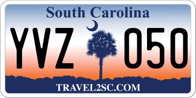 SC license plate YVZ050