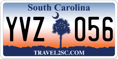 SC license plate YVZ056