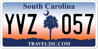 SC license plate YVZ057