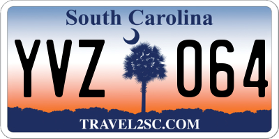 SC license plate YVZ064