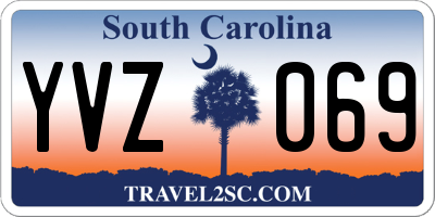 SC license plate YVZ069