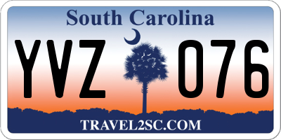 SC license plate YVZ076