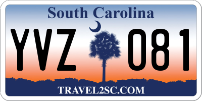 SC license plate YVZ081