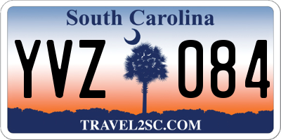SC license plate YVZ084