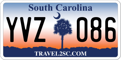 SC license plate YVZ086