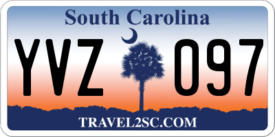 SC license plate YVZ097