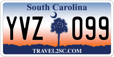 SC license plate YVZ099