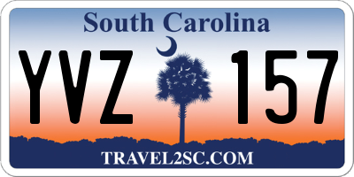 SC license plate YVZ157