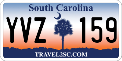 SC license plate YVZ159