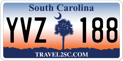 SC license plate YVZ188