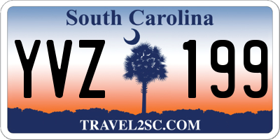 SC license plate YVZ199