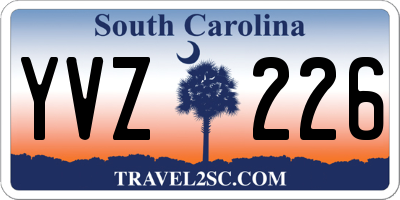 SC license plate YVZ226