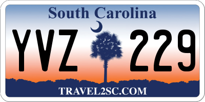 SC license plate YVZ229