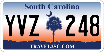 SC license plate YVZ248