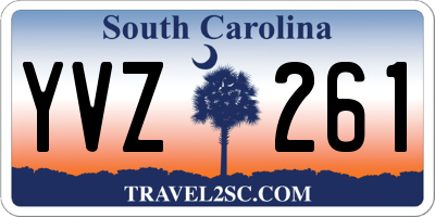 SC license plate YVZ261