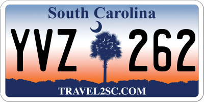 SC license plate YVZ262