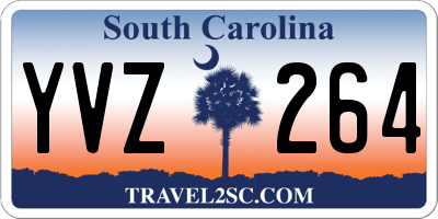 SC license plate YVZ264