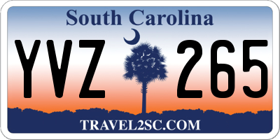 SC license plate YVZ265
